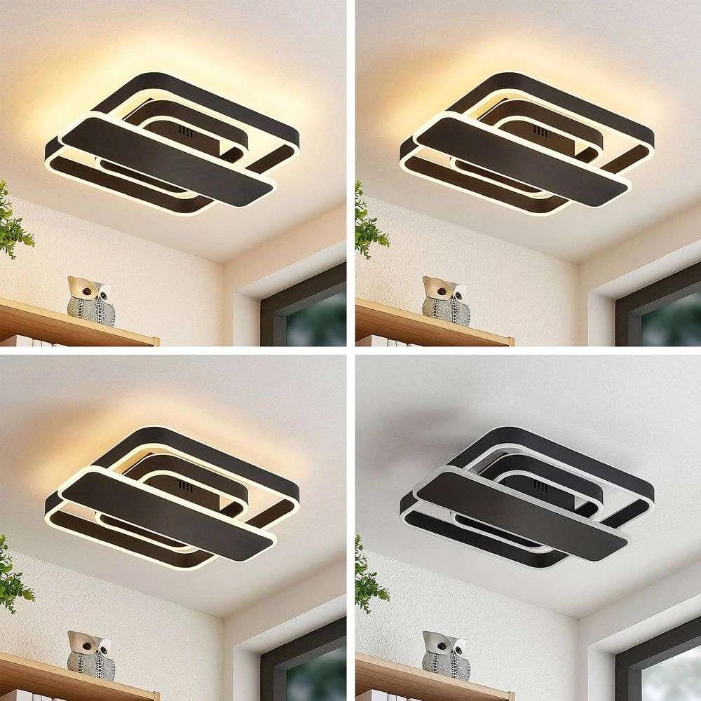 Lucande Lámparas Linetti Square 40 Lámpara De Techo Black - Lucande 2 Lucande Lámparas Linetti Square 40 Lámpara De Techo Black - Lucande - Imagen 2