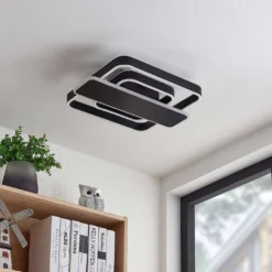 Lucande Lámparas Linetti Square 40 Lámpara De Techo Black - Lucande 8 Lucande Lámparas Linetti Square 40 Lámpara De Techo Black - Lucande -Lucande Tienda de ventas 42519117108093