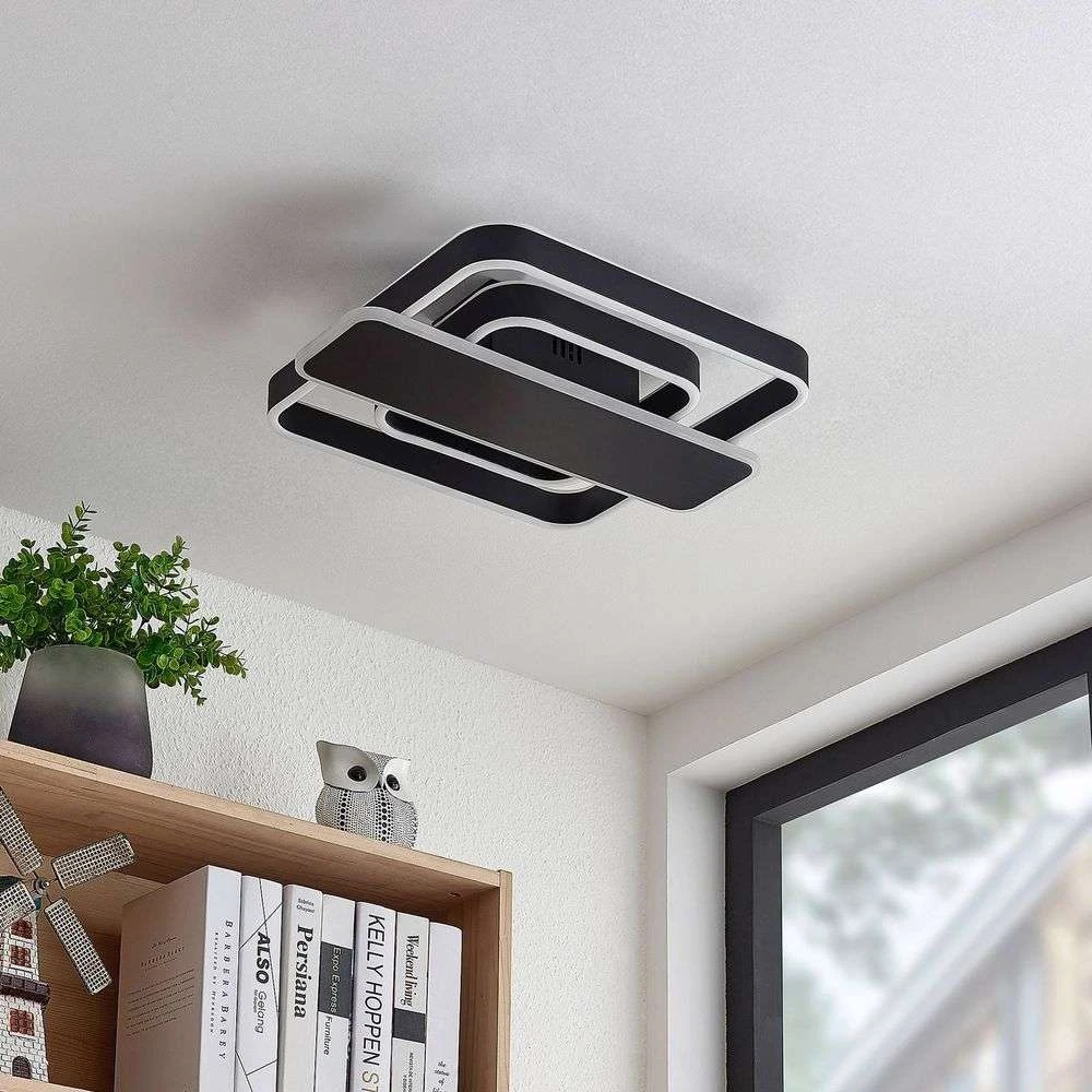 Lucande Lámparas Linetti Square 40 Lámpara De Techo Black - Lucande 3 Lucande Lámparas Linetti Square 40 Lámpara De Techo Black - Lucande - Imagen 3