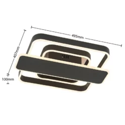 Lucande Lámparas Linetti Square 40 Lámpara De Techo Black - Lucande 9 Lucande Lámparas Linetti Square 40 Lámpara De Techo Black - Lucande -Lucande Tienda de ventas 42519117108094