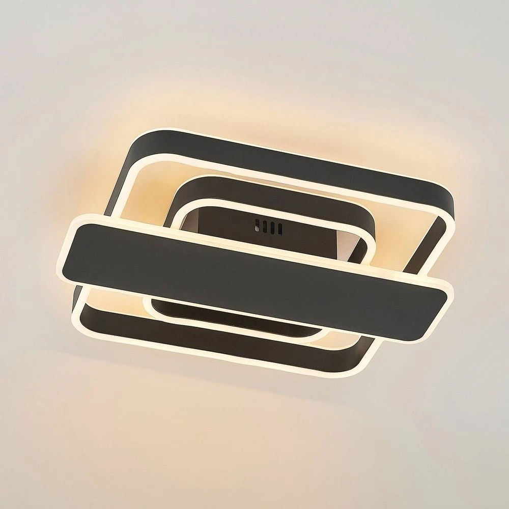 Lucande Lámparas Linetti Square 40 Lámpara De Techo Black - Lucande 5 Lucande Lámparas Linetti Square 40 Lámpara De Techo Black - Lucande - Imagen 5