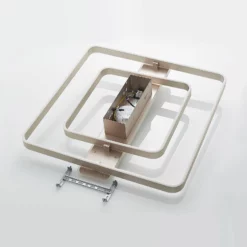 Lucande Lámparas Linetti Square 70 Lámpara De Techo Nickel - Lucande -Lucande Tienda de ventas 4251911710830 9922018 6