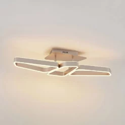 Lucande Lámparas Quinn 3 Lámpara De Techo Nickel - Lucande -Lucande Tienda de ventas 42519117110115