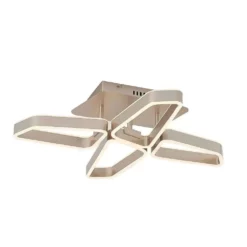 Lucande Lámparas Quinn 4 Lámpara De Techo Nickel - Lucande