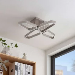 Lucande Lámparas Quinn 4 Lámpara De Techo Nickel - Lucande 8 Lucande Lámparas Quinn 4 Lámpara De Techo Nickel - Lucande -Lucande Tienda de ventas 42519117110353