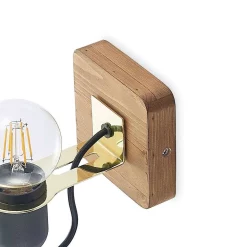 Lucande Lámparas Becky Aplique De Pared Black/Wood - Lucande 9 Lucande Lámparas Becky Aplique De Pared Black/Wood - Lucande -Lucande Tienda de ventas 42519117120634