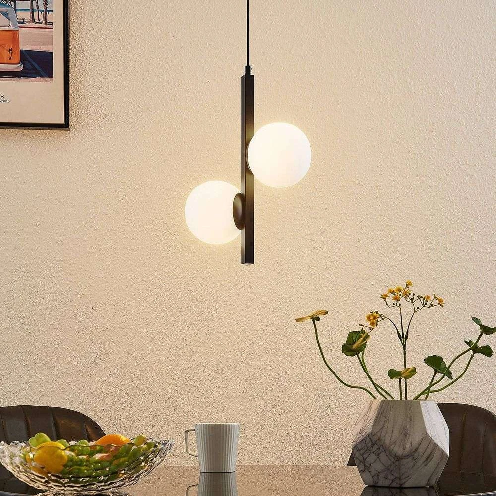 Lucande Lámparas Emarin Lámpara Colgante Black/Opal - Lucande 3 Lucande Lámparas Emarin Lámpara Colgante Black/Opal - Lucande - Imagen 3