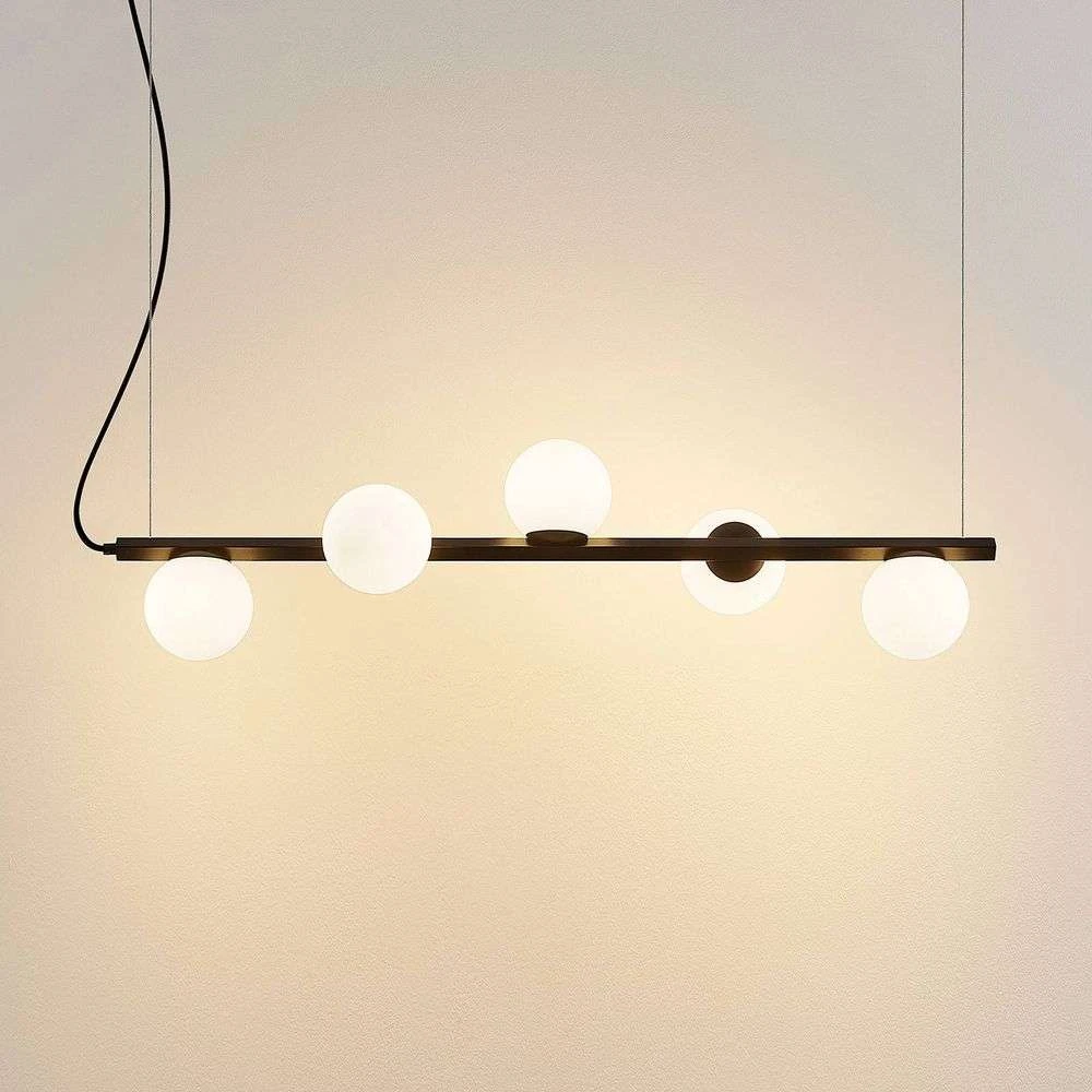 Lucande Lámparas Emarin Long Lámpara Colgante Black/Opal - Lucande 4 Lucande Lámparas Emarin Long Lámpara Colgante Black/Opal - Lucande - Imagen 4