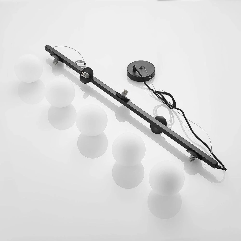 Lucande Lámparas Emarin Long Lámpara Colgante Black/Opal - Lucande 6 Lucande Lámparas Emarin Long Lámpara Colgante Black/Opal - Lucande - Imagen 6