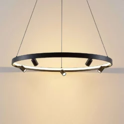 Lucande Lámparas Paliva Lámpara Colgante Ø80 Black - Lucande -Lucande Tienda de ventas 42519117131456