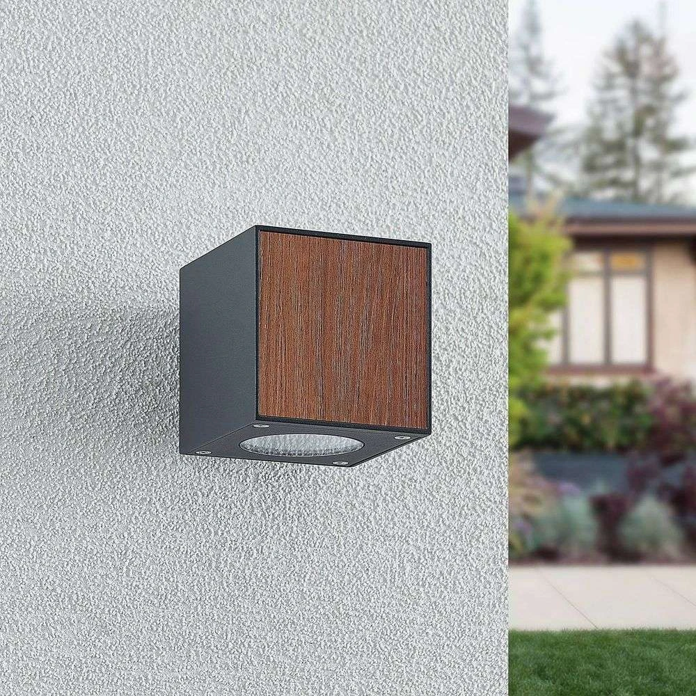 Lucande Lámparas Cimala Aplique Exterior H11,5 Wood - Lucande 2 Lucande Lámparas Cimala Aplique Exterior H11,5 Wood - Lucande - Imagen 2