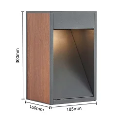 Lucande Lámparas Ansala Aplique Exterior H30 Wood - Lucande -Lucande Tienda de ventas 42519117197893