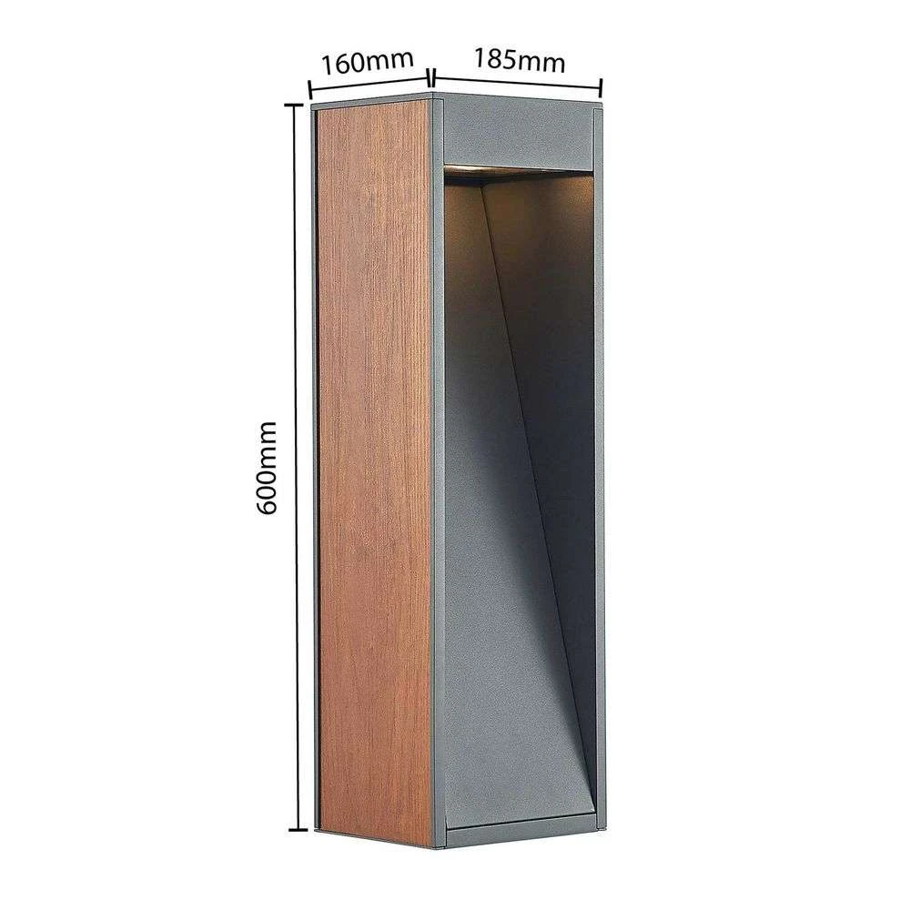 Lucande Lámparas Ansala Aplique Exterior H60 Wood - Lucande 3 Lucande Lámparas Ansala Aplique Exterior H60 Wood - Lucande - Imagen 3
