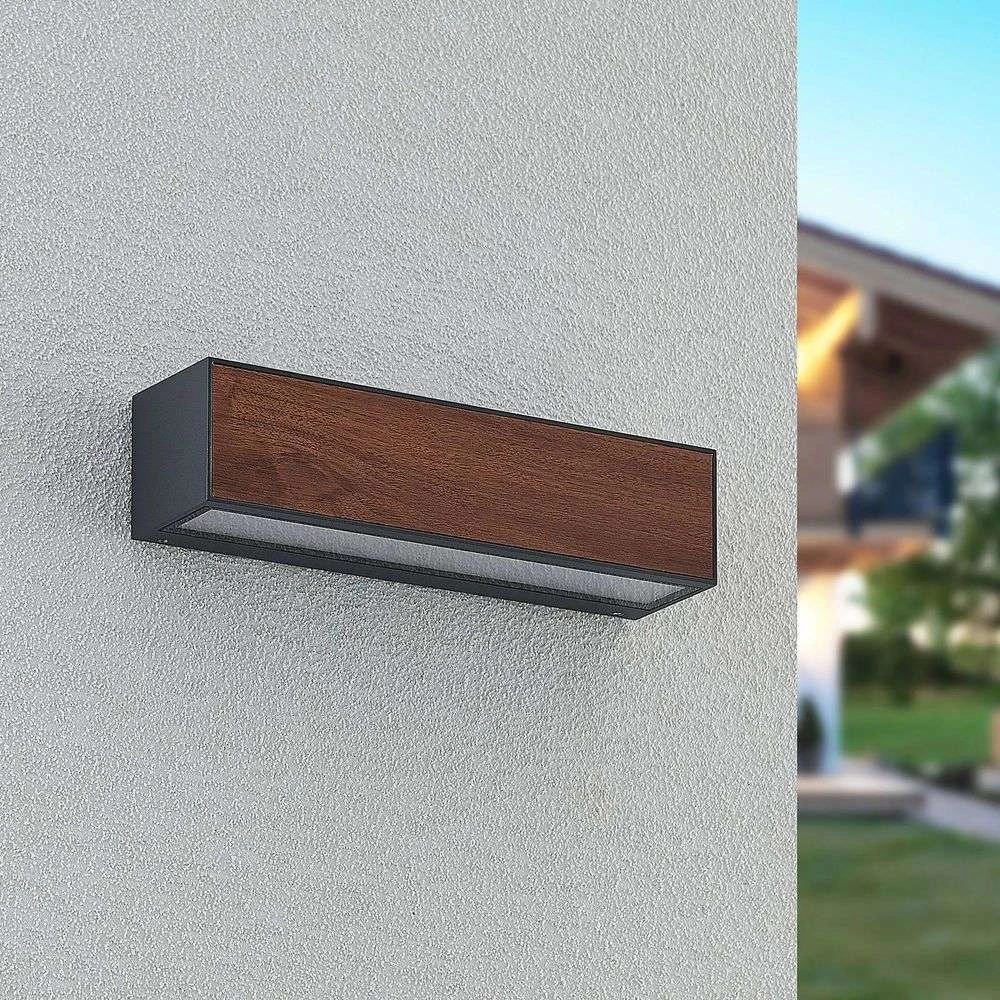 Lucande Lámparas Lengo Down Aplique Exterior L25 Wood - Lucande 2 Lucande Lámparas Lengo Down Aplique Exterior L25 Wood - Lucande - Imagen 2