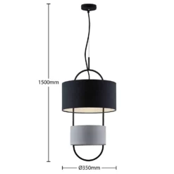 Lucande Lámparas Amylee Lámpara Colgante Black/Grey - Lucande -Lucande Tienda de ventas 4251911719888 3