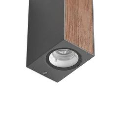 Lucande Lámparas Cimala Aplique Exterior H14,4 Wood - Lucande -Lucande Tienda de ventas 42519117200756