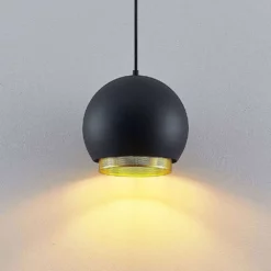 Lucande Lámparas Sivaniel Lámpara Colgante Ø25 Black/Gold - Lucande -Lucande Tienda de ventas 42519117263055