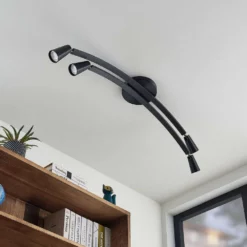 Lucande Lámparas Velanoris 4 Lámpara De Techo Black - Lucande -Lucande Tienda de ventas 4251911726824 3