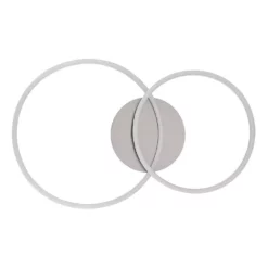 Lucande Lámparas Lucardis 2 LED Lámpara De Techo Silver - Lucande