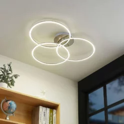 Lucande Lámparas Lucardis 3 LED Lámpara De Techo Silver - Lucande -Lucande Tienda de ventas 4251911729641 4