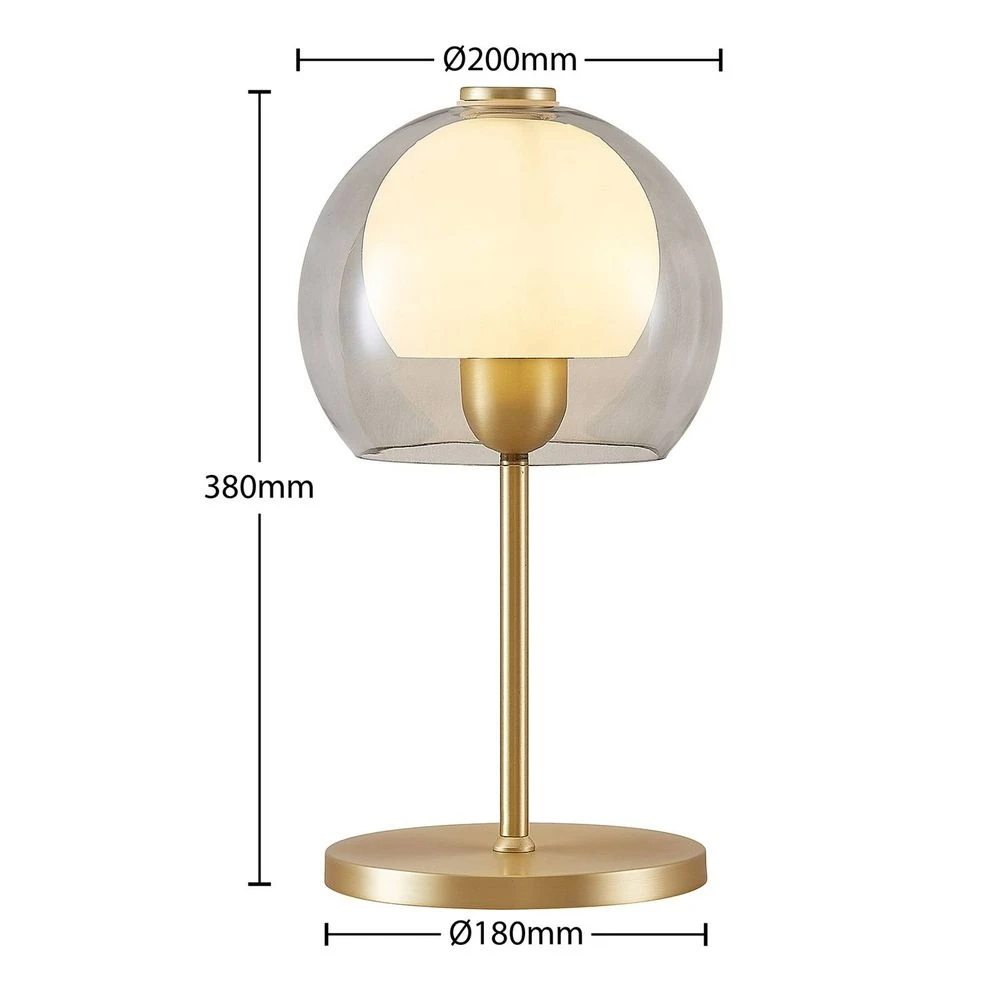 Lucande Lámparas Mylah Lámpara De Sobremesa Brass - Lucande 2 Lucande Lámparas Mylah Lámpara De Sobremesa Brass - Lucande - Imagen 2