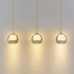 Lucande Lámparas Mylah 3 Lámpara Colgante L18 Brass - Lucande -Lucande Tienda de ventas 4251911730272 4