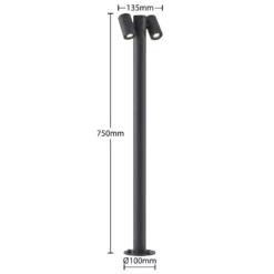 Lucande Lámparas Saige 2 Lámpara Exterior/Jardín H75 - Lucande -Lucande Tienda de ventas 42519117363664