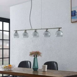 Lucande Lámparas Kaiya 5 Lámpara Colgante Nickel - Lucande -Lucande Tienda de ventas 4251911738186 3