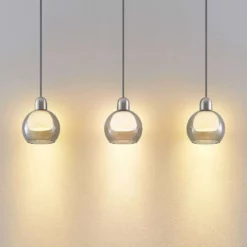 Lucande Lámparas Kaiya 3 Lámpara Colgante L18 Nickel - Lucande -Lucande Tienda de ventas 4251911738216 4