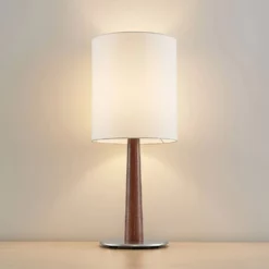 Lucande Lámparas Lakira S Lámpara De Sobremesa White/Wood - Lucande -Lucande Tienda de ventas 42519117403704