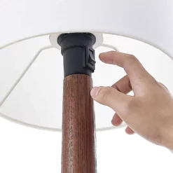 Lucande Lámparas Lakira S Lámpara De Sobremesa White/Wood - Lucande -Lucande Tienda de ventas 42519117403706