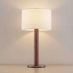 Lucande Lámparas Lakira Lámpara De Sobremesa M White/Wood - Lucande -Lucande Tienda de ventas 42519117403874