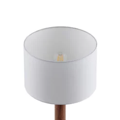 Lucande Lámparas Lakira Lámpara De Sobremesa M White/Wood - Lucande -Lucande Tienda de ventas 42519117403875