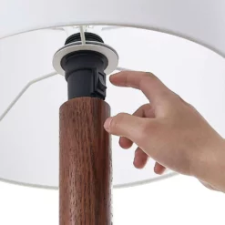 Lucande Lámparas Lakira Lámpara De Sobremesa M White/Wood - Lucande -Lucande Tienda de ventas 42519117403876