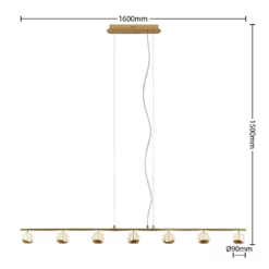 Lucande Lámparas Kilio 7 Lámpara Colgante Gold - Lucande -Lucande Tienda de ventas 42519117440404