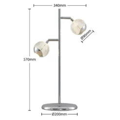 Lucande Lámparas Kilio Lámpara De Sobremesa Dim. Chrome - Lucande -Lucande Tienda de ventas 42519117440573