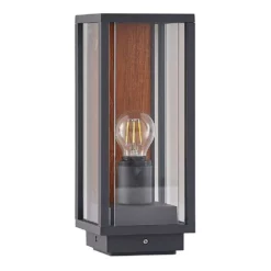 Lucande Lámparas Elwin Lámpara Exterior/Jardín H35 Alu - Lucande