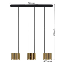 Lucande Lámparas Cesur 9 Lámpara Colgante Brass - Lucande -Lucande Tienda de ventas 4251911745726 3