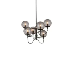 Lucande Lámparas Sotiana 6 Lámpara Colgante Black - Lucande