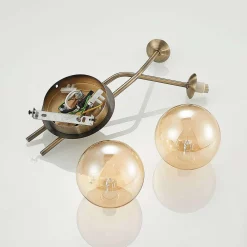 Lucande Lámparas Wynina 2 Aplique De Pared Brass/Amber - Lucande 11 Lucande Lámparas Wynina 2 Aplique De Pared Brass/Amber - Lucande -Lucande Tienda de ventas 9627298 7